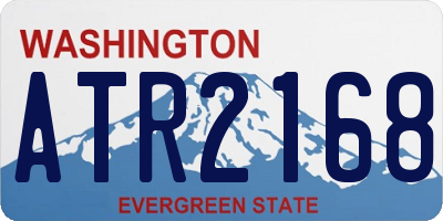 WA license plate ATR2168