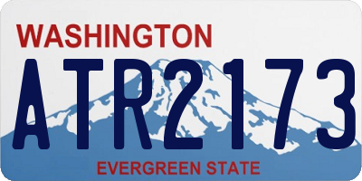 WA license plate ATR2173
