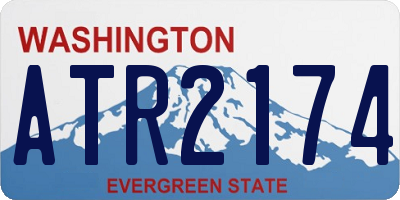 WA license plate ATR2174