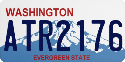 WA license plate ATR2176
