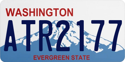 WA license plate ATR2177