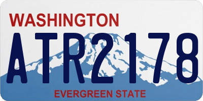 WA license plate ATR2178