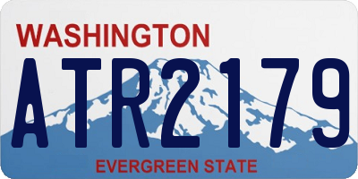WA license plate ATR2179
