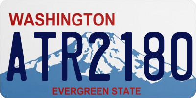 WA license plate ATR2180