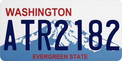 WA license plate ATR2182