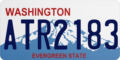WA license plate ATR2183