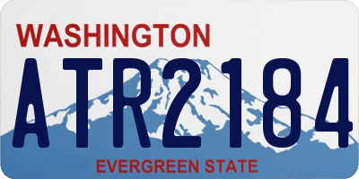WA license plate ATR2184