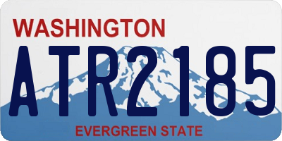 WA license plate ATR2185