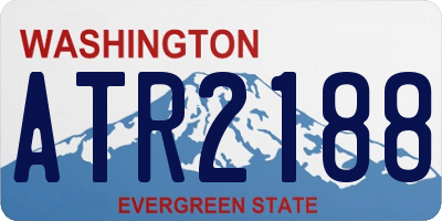 WA license plate ATR2188
