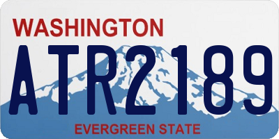 WA license plate ATR2189