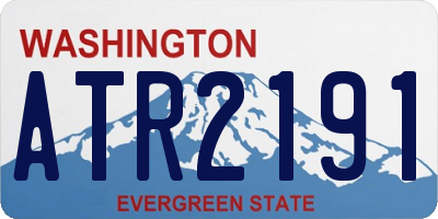 WA license plate ATR2191