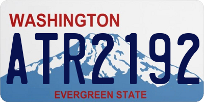 WA license plate ATR2192