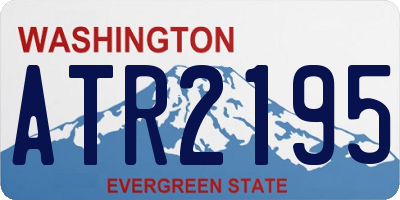 WA license plate ATR2195