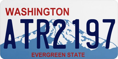 WA license plate ATR2197