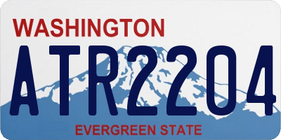 WA license plate ATR2204