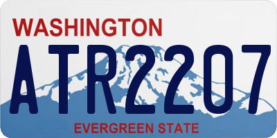 WA license plate ATR2207