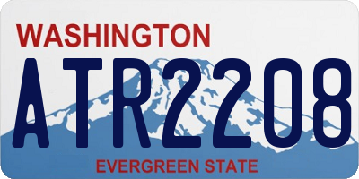 WA license plate ATR2208