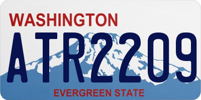 WA license plate ATR2209