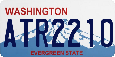 WA license plate ATR2210