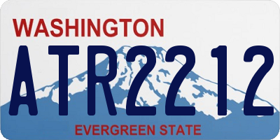 WA license plate ATR2212