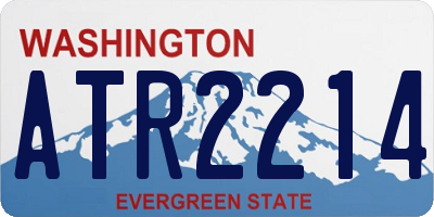 WA license plate ATR2214