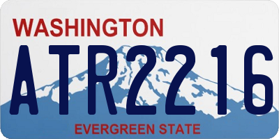 WA license plate ATR2216