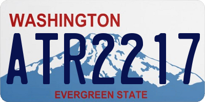 WA license plate ATR2217