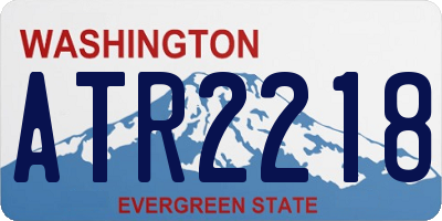 WA license plate ATR2218
