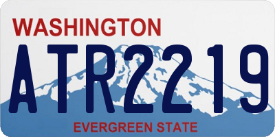 WA license plate ATR2219