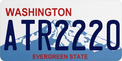 WA license plate ATR2220