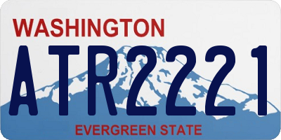 WA license plate ATR2221