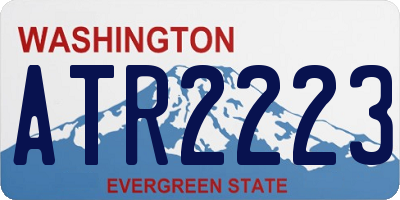 WA license plate ATR2223