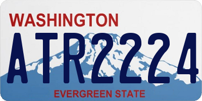 WA license plate ATR2224