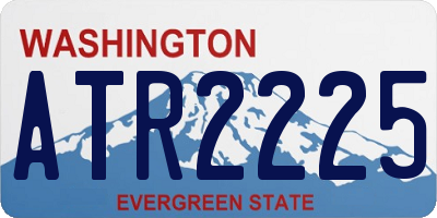 WA license plate ATR2225