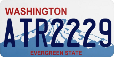 WA license plate ATR2229
