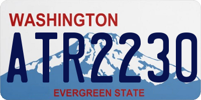 WA license plate ATR2230