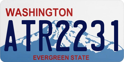 WA license plate ATR2231