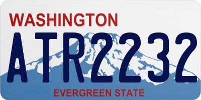 WA license plate ATR2232