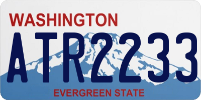 WA license plate ATR2233
