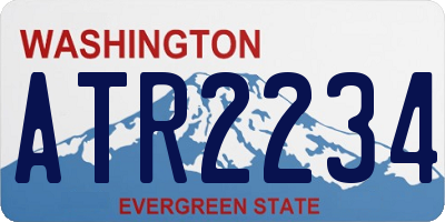 WA license plate ATR2234