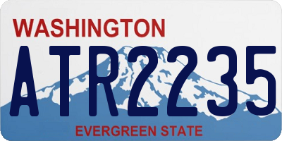 WA license plate ATR2235