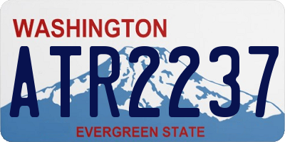 WA license plate ATR2237