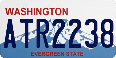 WA license plate ATR2238