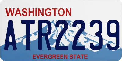 WA license plate ATR2239