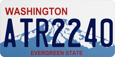 WA license plate ATR2240