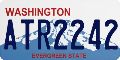 WA license plate ATR2242