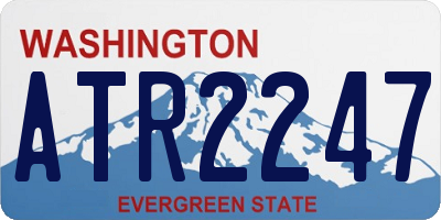 WA license plate ATR2247