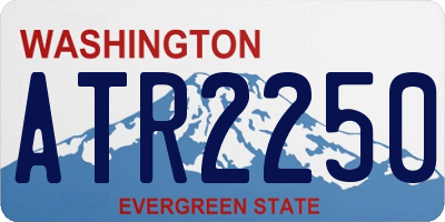 WA license plate ATR2250