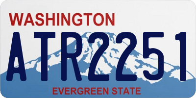 WA license plate ATR2251