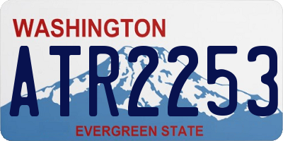 WA license plate ATR2253